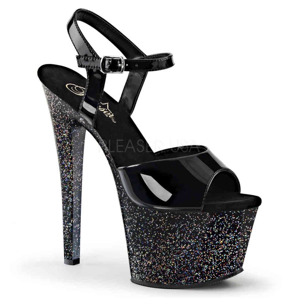Pleaser - SKY309MG Sandale à bride à la cheville, Pole dance chaussures - Chaussures de pole dance - Noir Product image